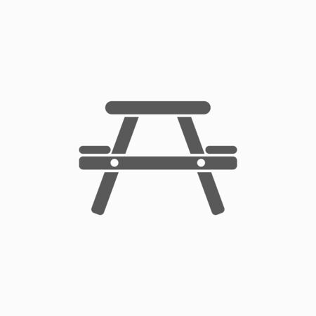 camping table iconのイラスト素材