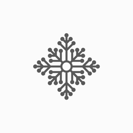 snowflake iconのイラスト素材