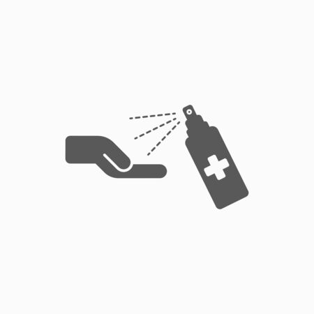 spray icon, alcohol spray vectorのイラスト素材