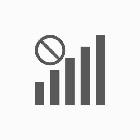 no signal iconのイラスト素材