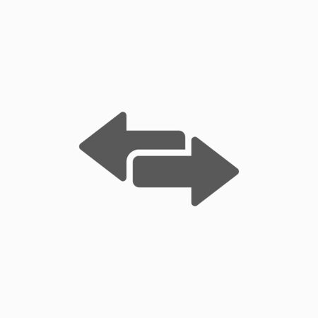 arrow to left and right iconのイラスト素材