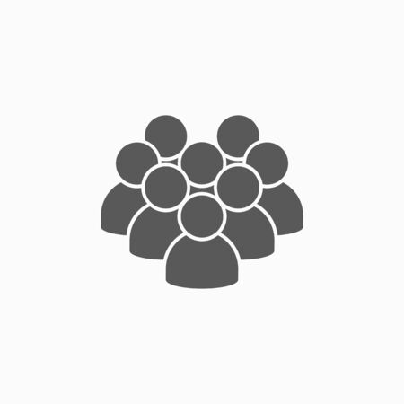 crowd of people iconのイラスト素材