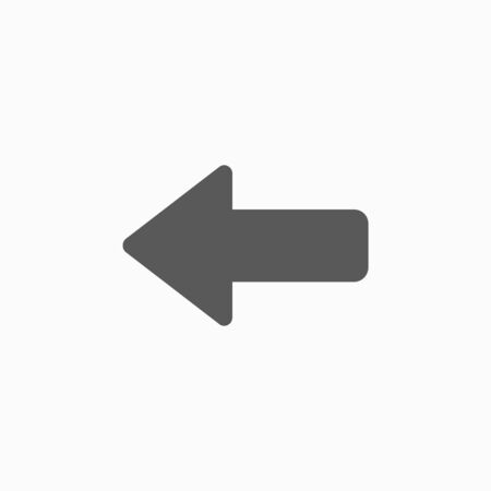 arrow points to the left iconのイラスト素材