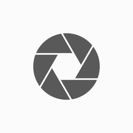 camera shutter iconのイラスト素材