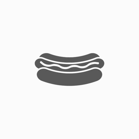 hot dog iconのイラスト素材