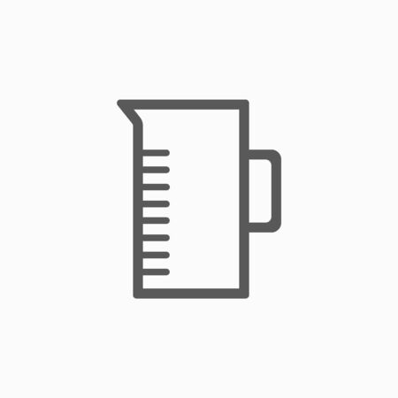 measuring jug iconのイラスト素材