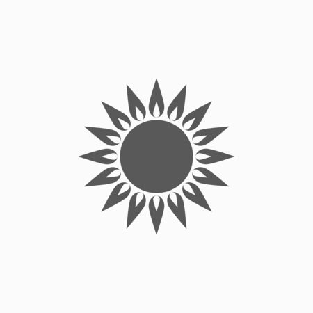 sunflower iconのイラスト素材