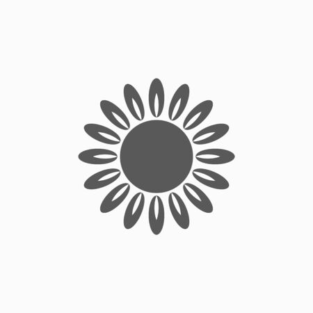 sunflower iconのイラスト素材