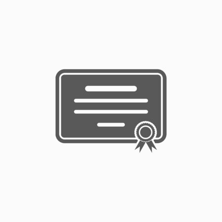 certificate iconのイラスト素材