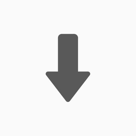 arrow down iconのイラスト素材