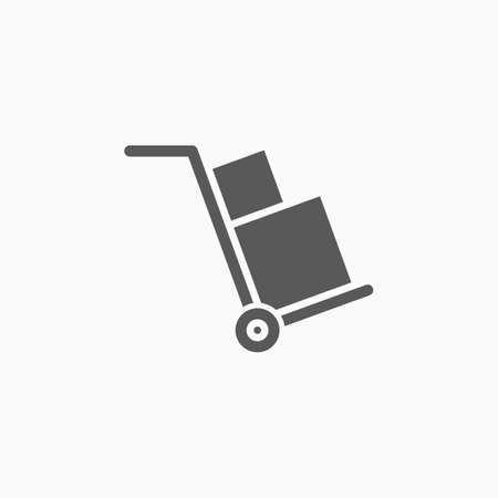 handcart iconのイラスト素材