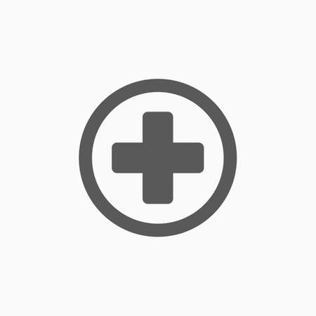 medical cross iconのイラスト素材