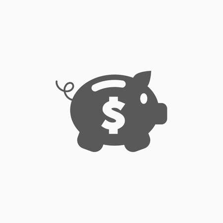 piggy bank iconのイラスト素材