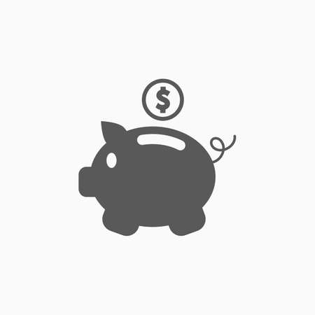 piggy bank iconのイラスト素材
