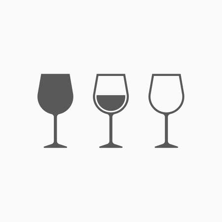 wine glass iconのイラスト素材
