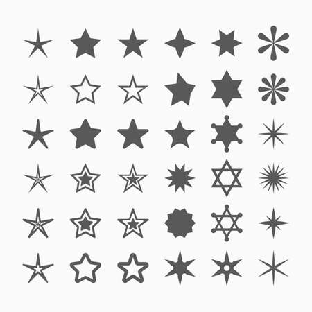 star icons setのイラスト素材