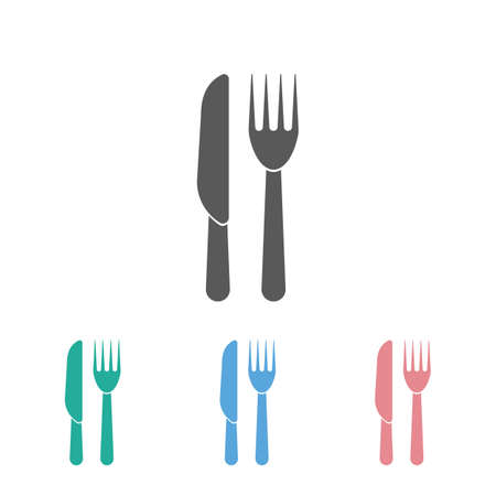 knife and fork iconのイラスト素材
