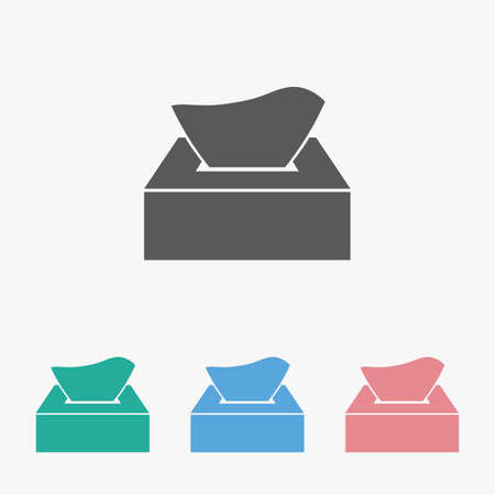 tissue paper box iconのイラスト素材