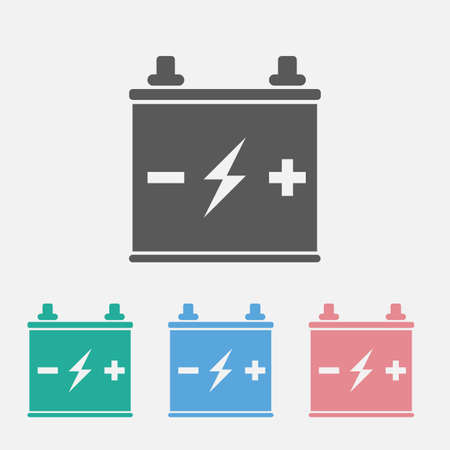 car battery iconのイラスト素材