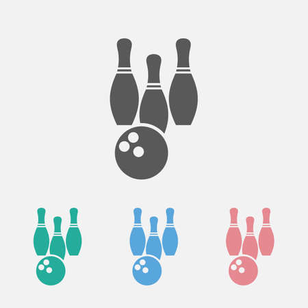 bowling iconのイラスト素材