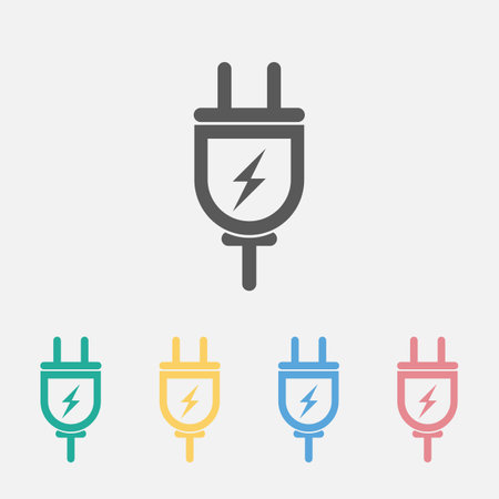 plug iconのイラスト素材