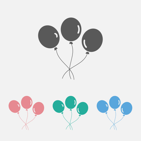 balloon iconのイラスト素材