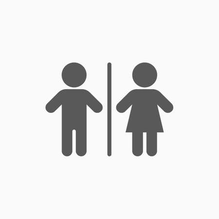 boy and girl, child iconのイラスト素材
