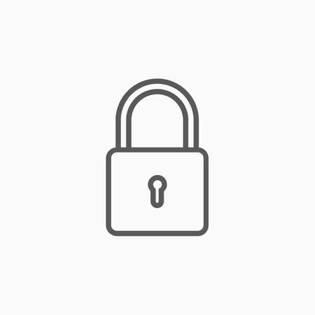 padlock iconのイラスト素材
