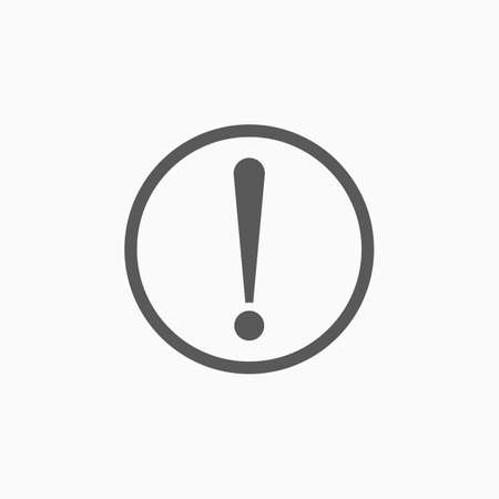 exclamation sign iconのイラスト素材