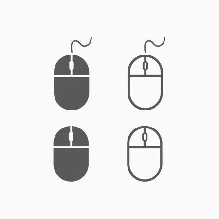 mouse iconのイラスト素材