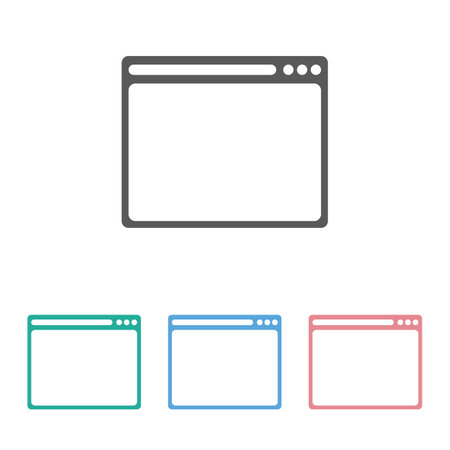 browser iconのイラスト素材