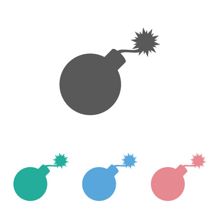 bomb iconのイラスト素材