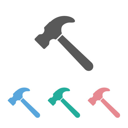 hammer iconのイラスト素材