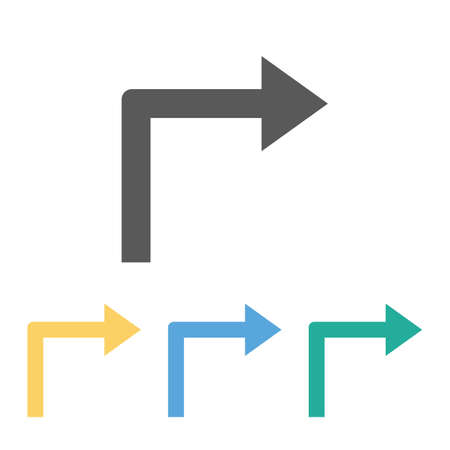 turn right iconのイラスト素材