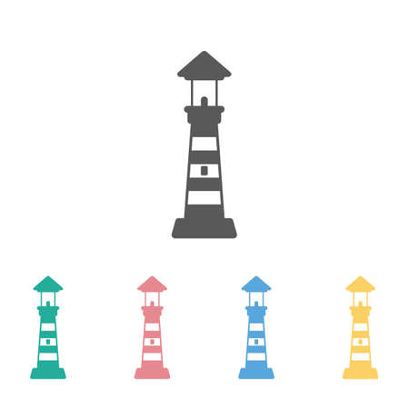 lighthouse iconのイラスト素材