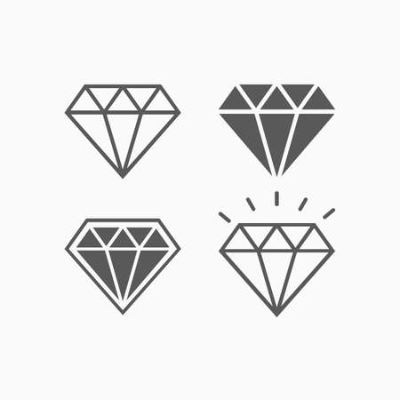 diamond iconのイラスト素材