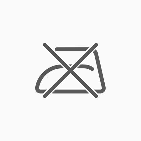 do not iron iconのイラスト素材