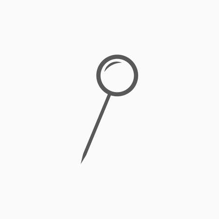 push pin iconのイラスト素材