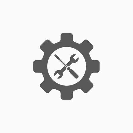 service tool iconのイラスト素材
