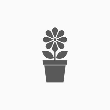 flower in pot iconのイラスト素材