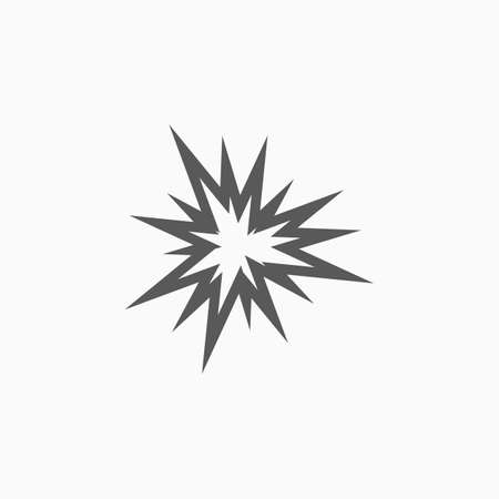 explosion iconのイラスト素材
