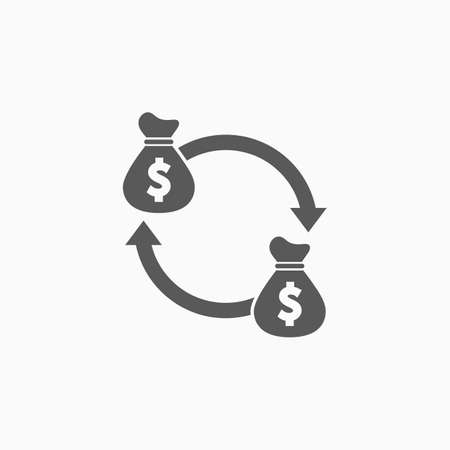 money transfer iconのイラスト素材
