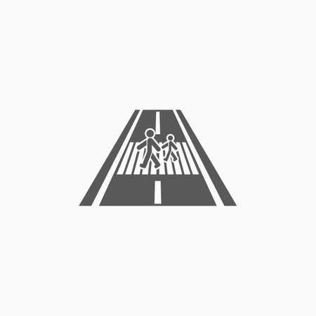 crosswalk iconのイラスト素材