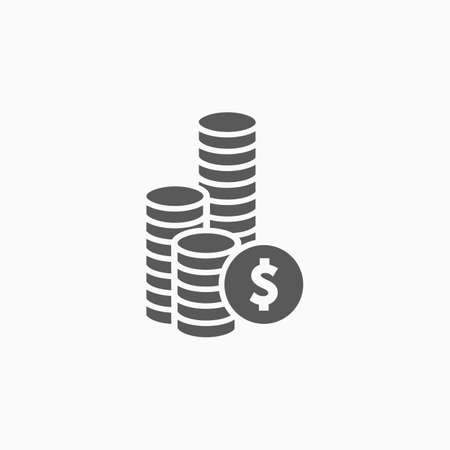 coins iconのイラスト素材