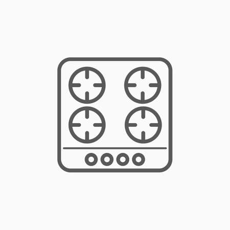 gas stove iconのイラスト素材