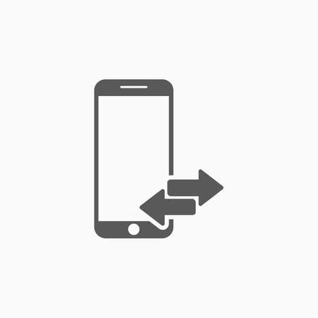 mobile transfer iconのイラスト素材
