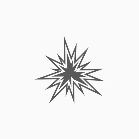 explosion iconのイラスト素材