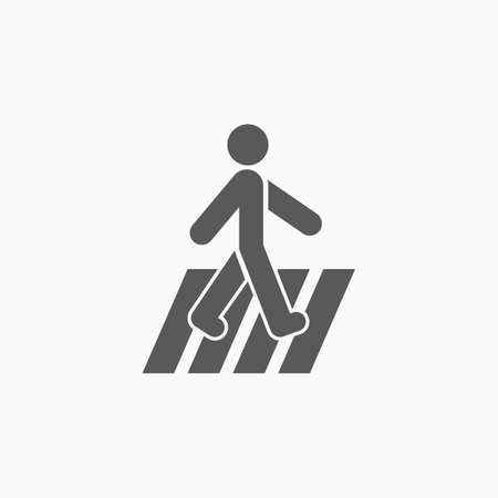 crosswalk iconのイラスト素材