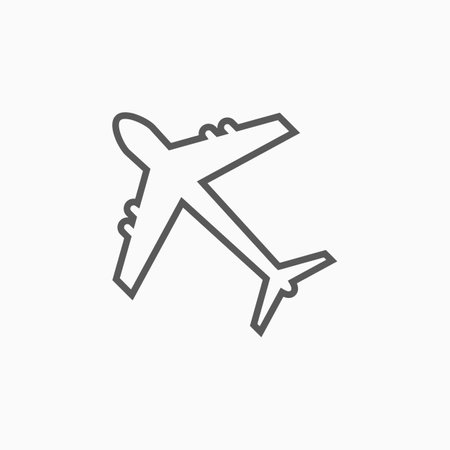 airplane iconのイラスト素材