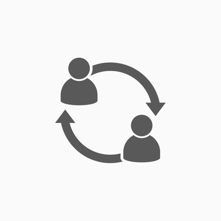 people transfer iconのイラスト素材